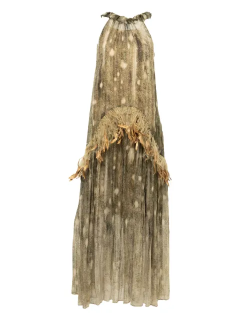 YANGKEHAN silk dress