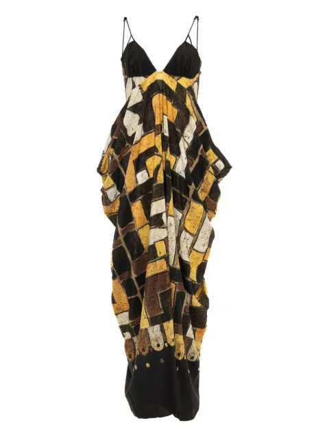 YANGKEHAN silk dress