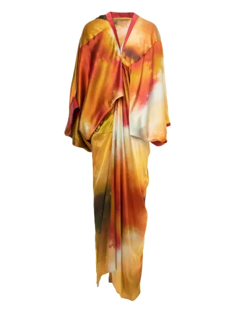 YANGKEHAN silk dress