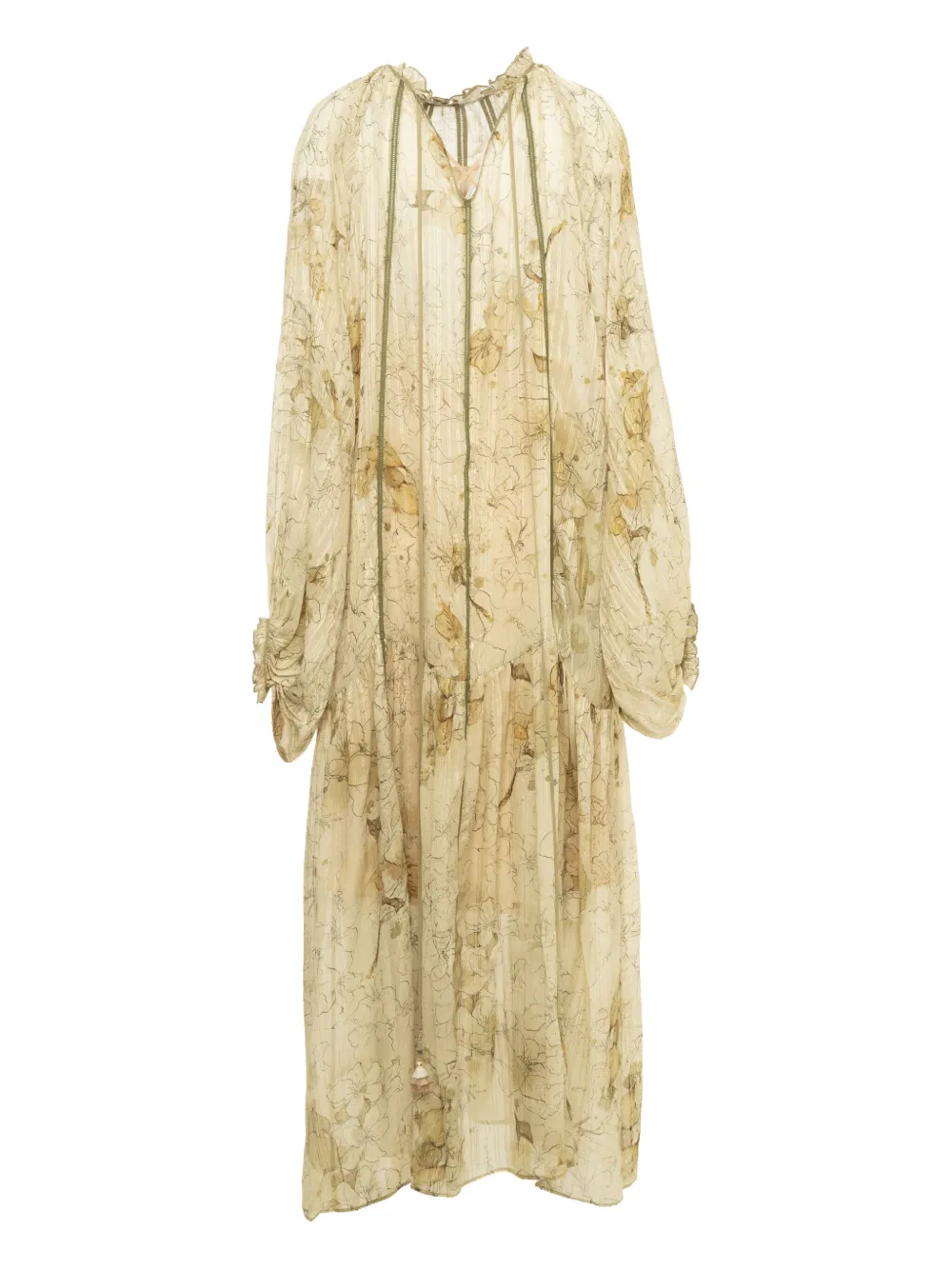 YANGKEHAN silk dress - Beige