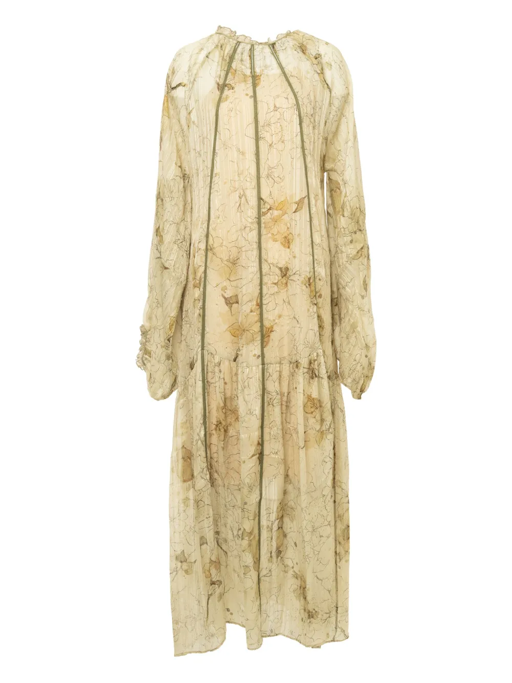 YANGKEHAN silk dress - ニュートラル YANGKEHAN silk dress - ニュートラル