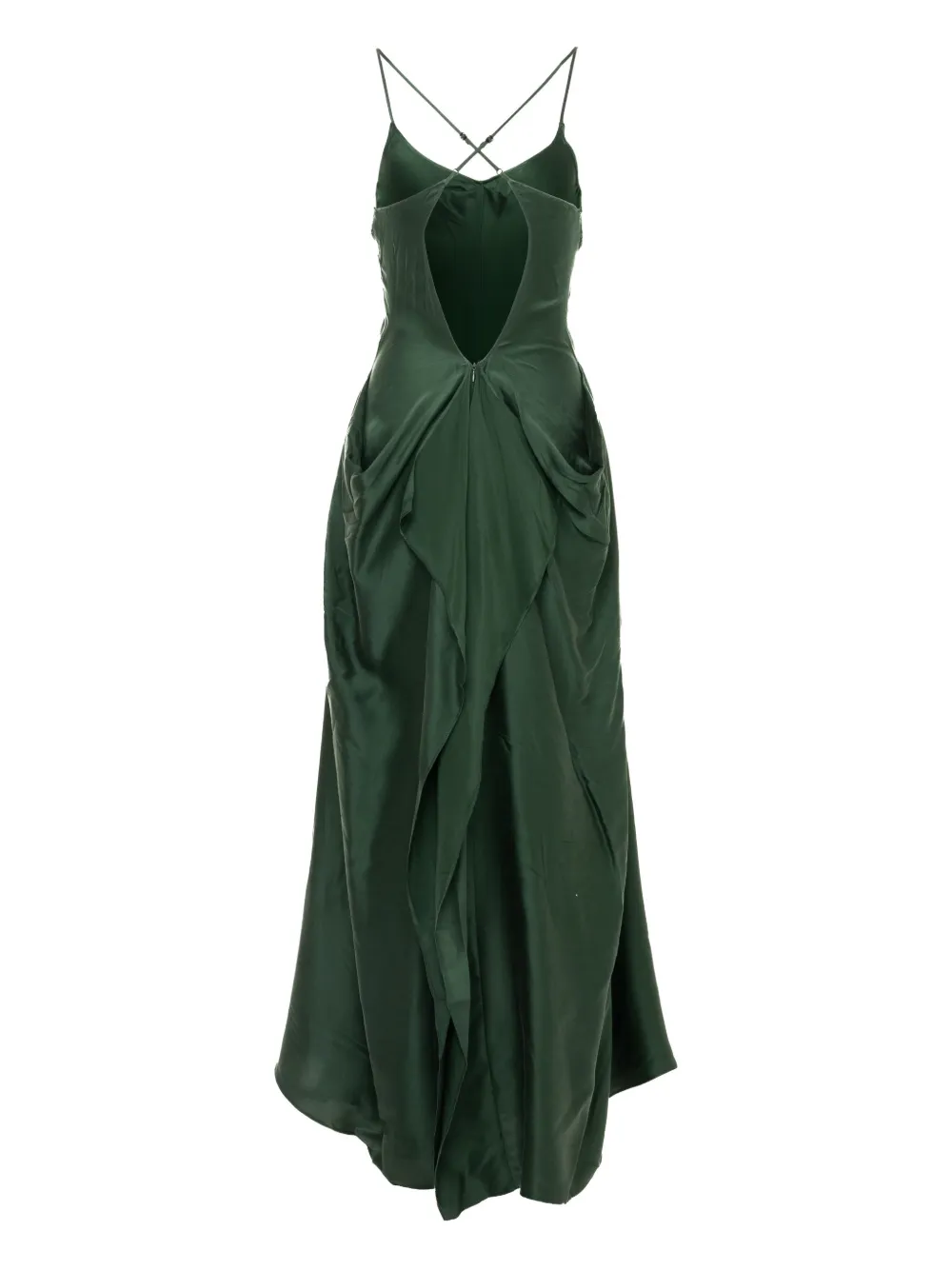 YANGKEHAN silk dress - Groen