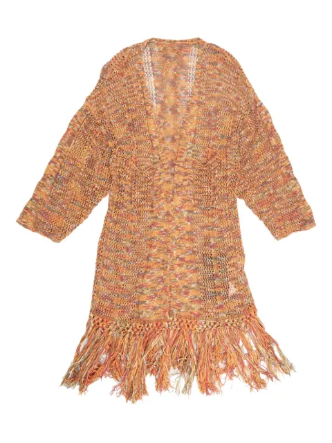 YANGKEHAN fringed knit coat