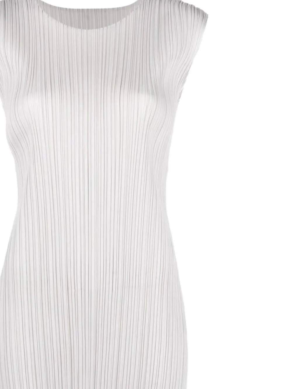 Pleats Please Issey Miyake pleated midi dress - Grijs