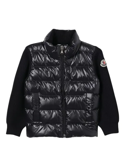 Moncler Enfant padded-panel zip-up jacket