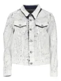 MM6 Maison Margiela coated-finish denim jacket - White