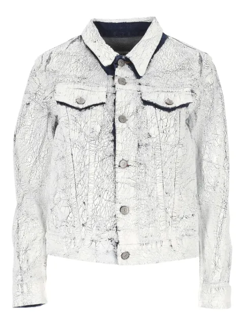 MM6 Maison Margiela coated-finish denim jacket 