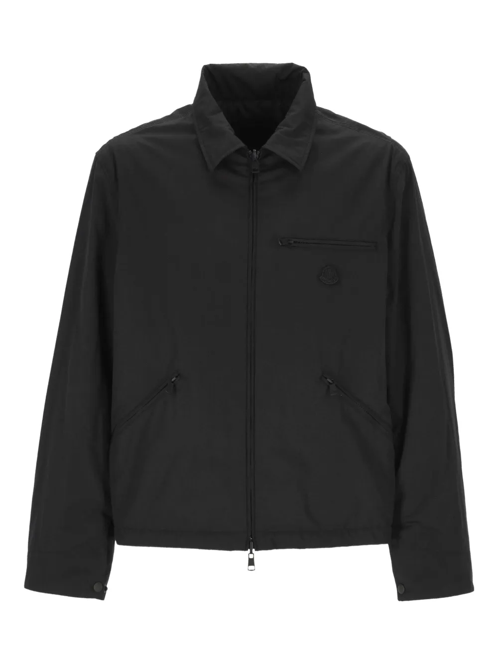 Moncler Shirtjack met logopatch Zwart