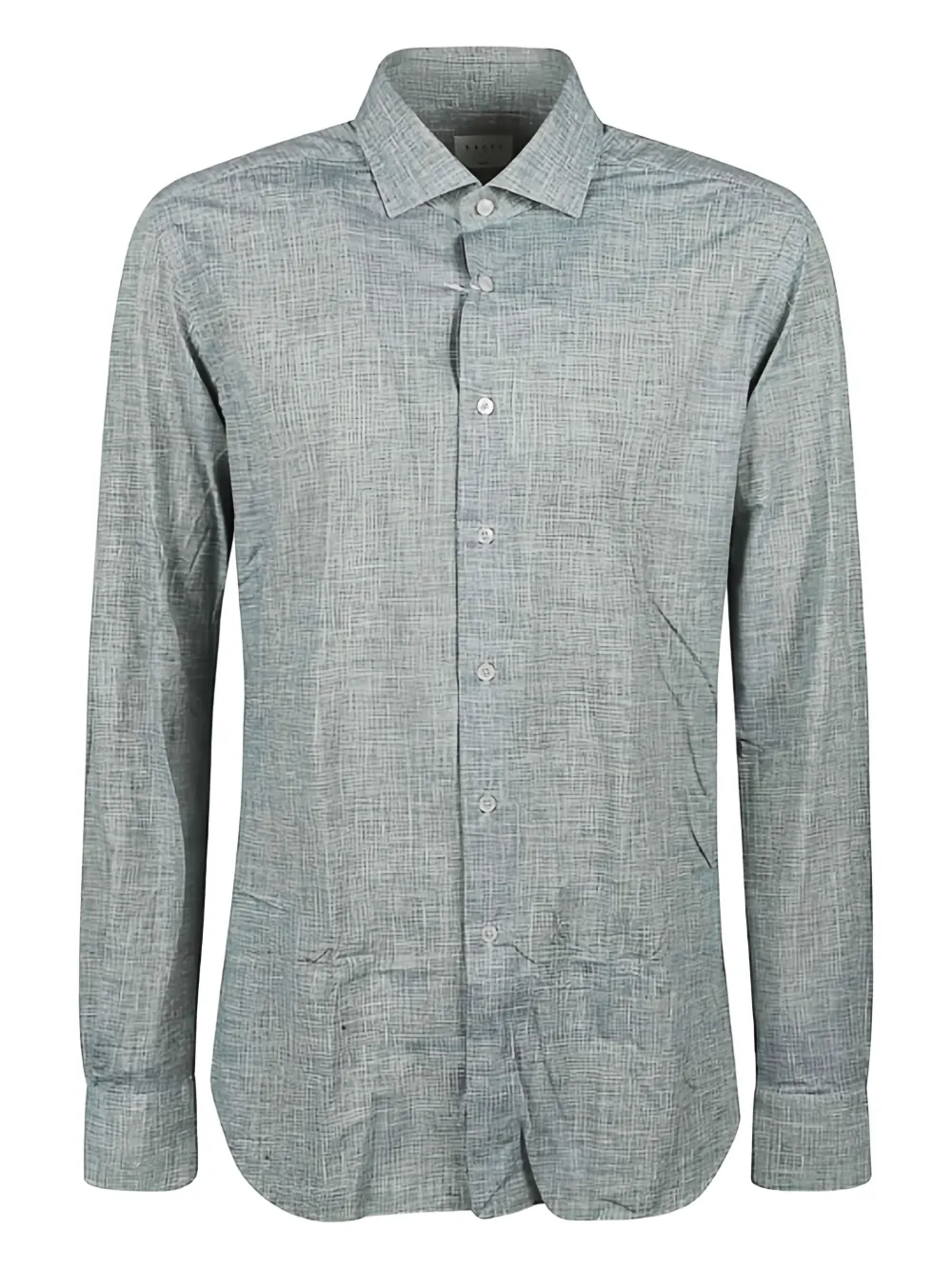 textured long-sleeved shirt