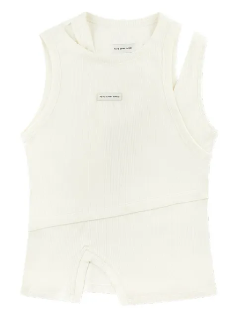 Feng Chen Wang logo-patch tank top