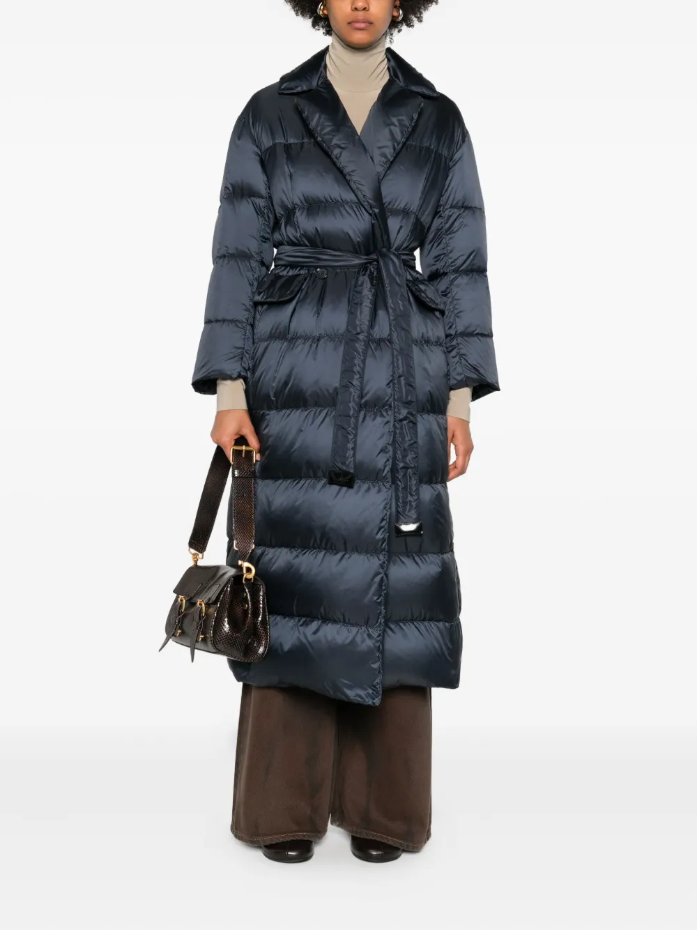 Max Mara quilted belted coat | Single Breasted Coats | Image 2