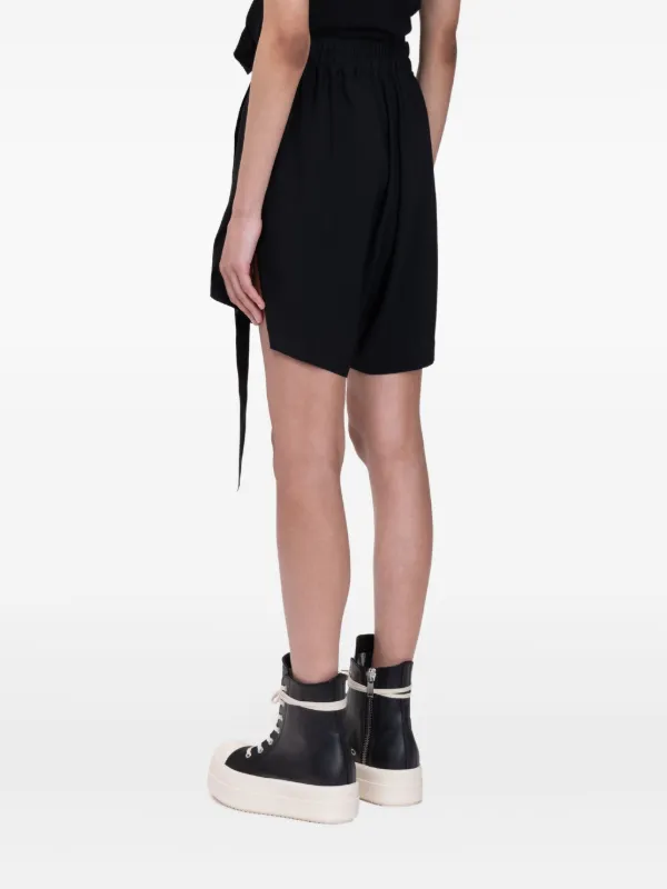 正規品 RICK OWENS ドローストリング ショートパンツ Rick Owens ドローストリング ショートパンツ | ブラック | FARFETCH JP