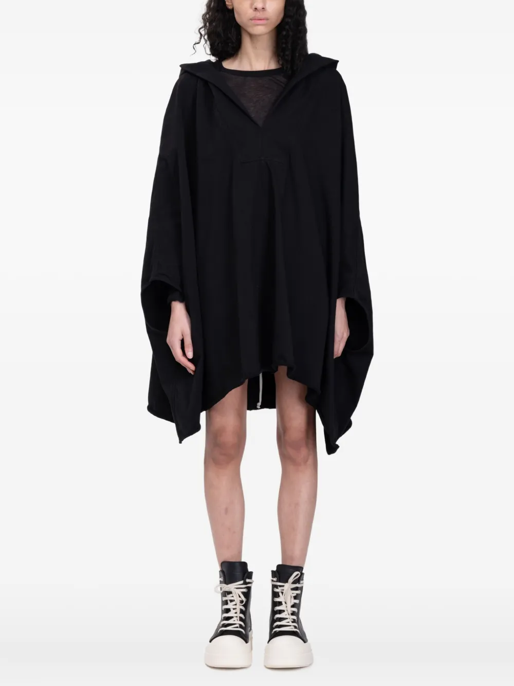 Rick Owens hoodie de algodón | negro | Image 1