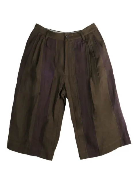 Ziggy Chen pleated cropped trousers