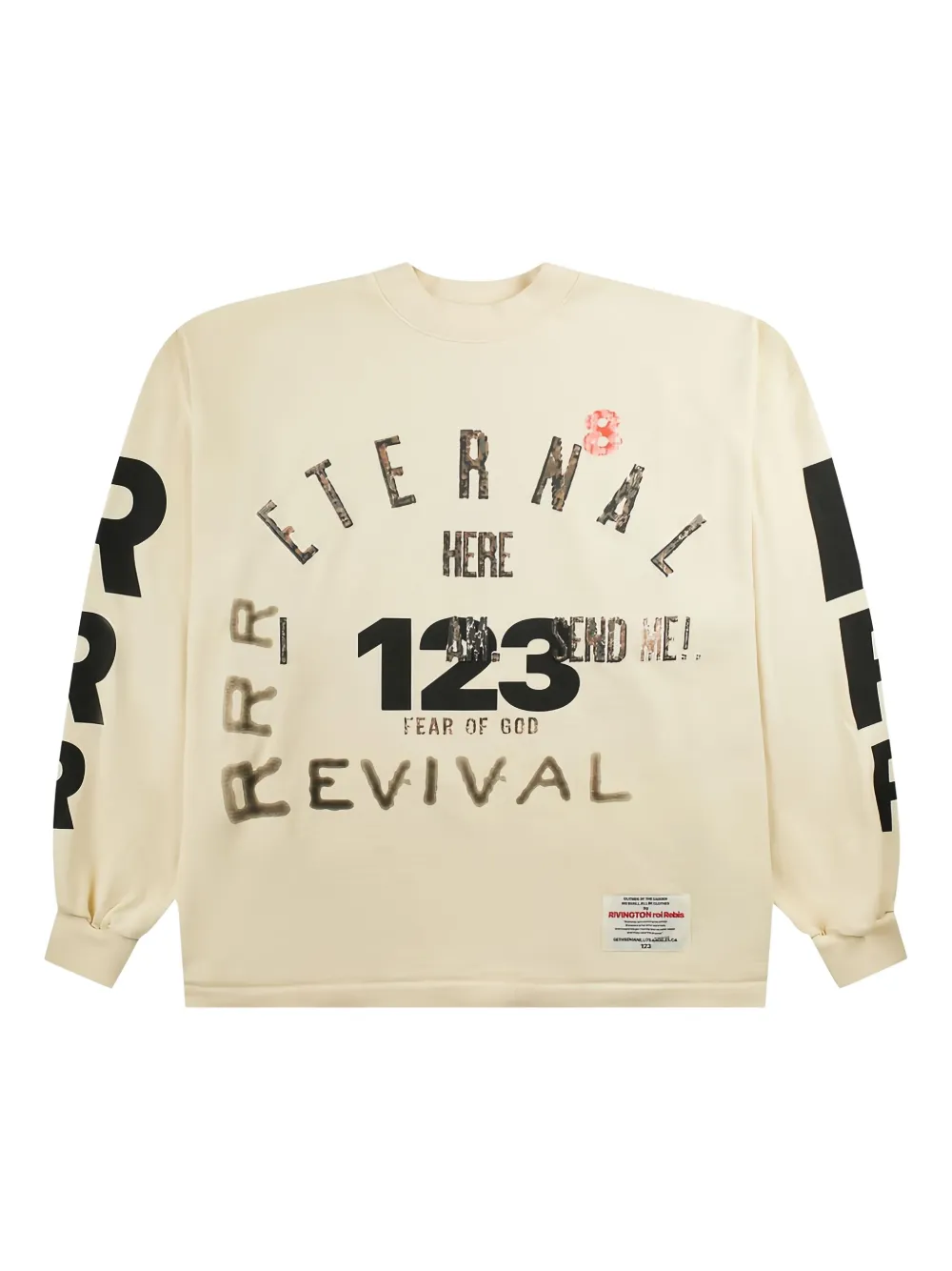 Rrr123 Revival Long-sleeve Sweatshirt In Neutral