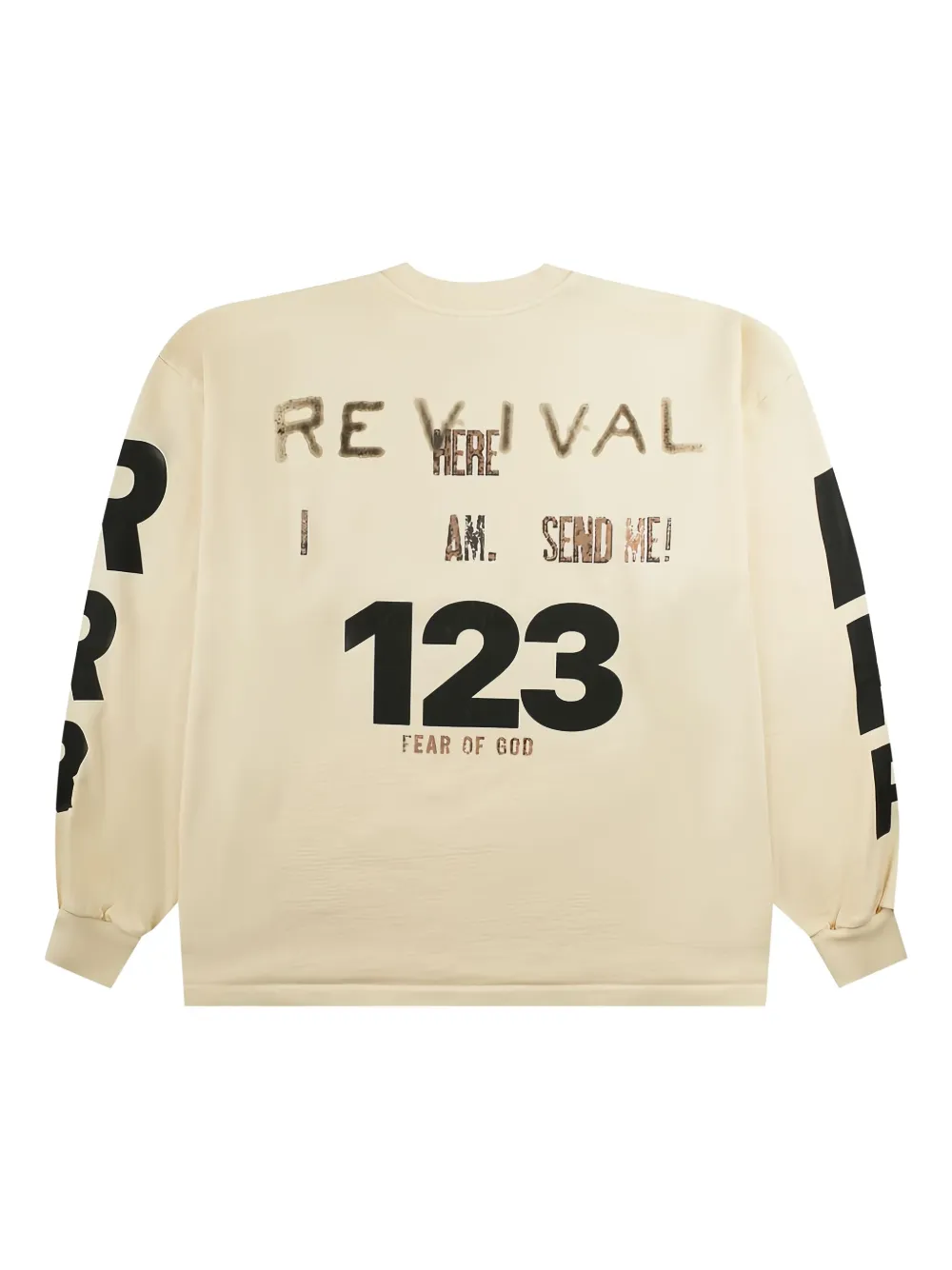 Rrr123 Revival Long-sleeve Sweatshirt In Neutral