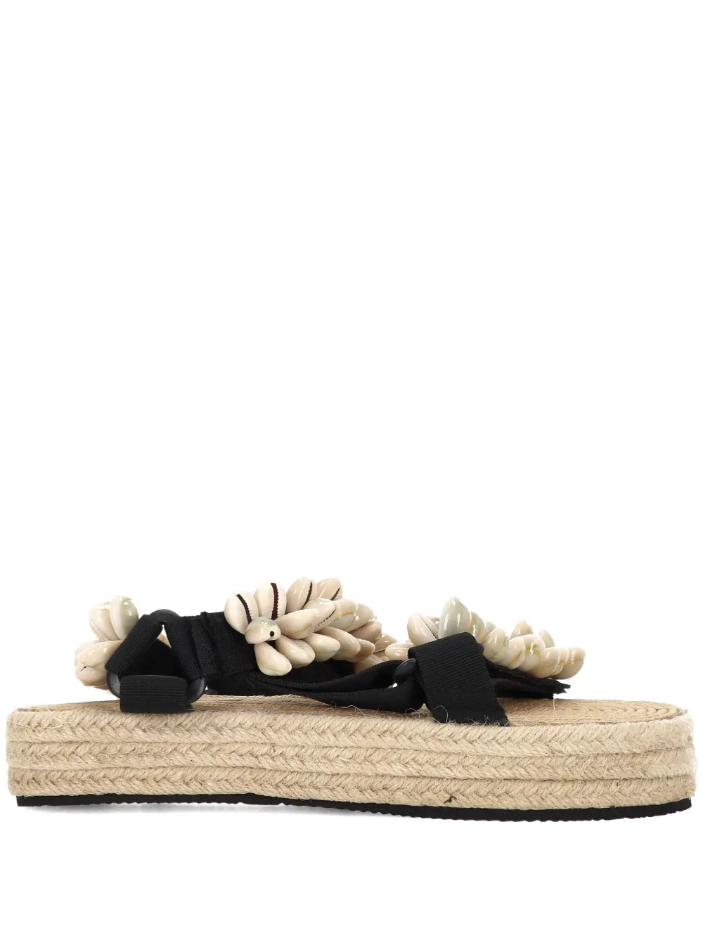 Arizona Love Trekky Raffia sandals Zwart
