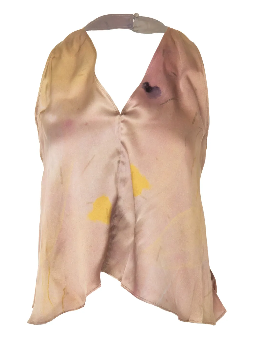 YANGKEHAN silk top - ニュートラル YANGKEHAN silk top - ニュートラル