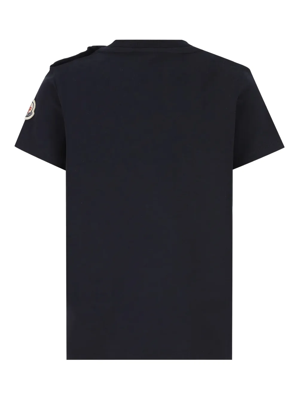 Moncler Enfant T-shirt met logoprint Zwart