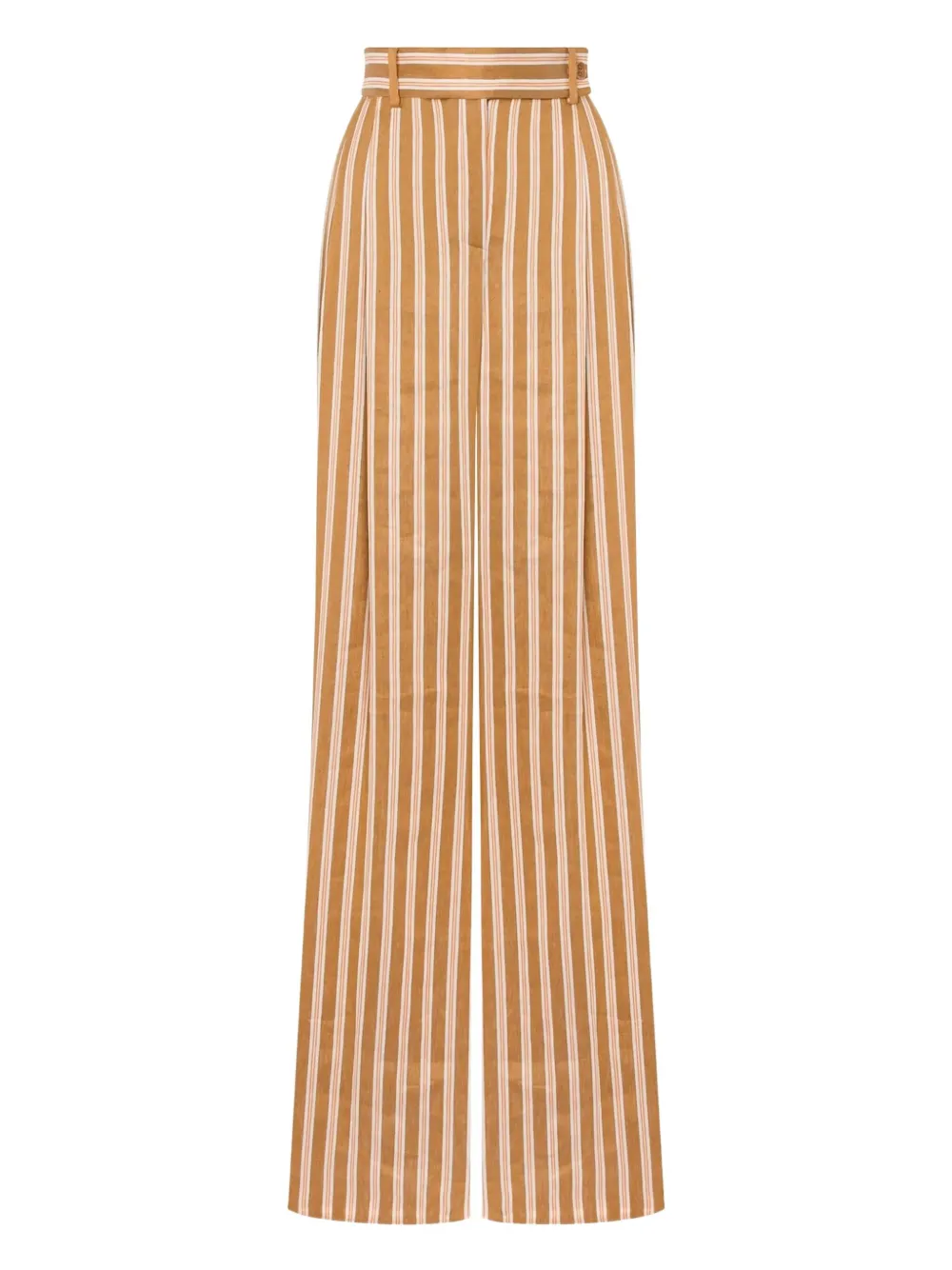 Alberta Ferretti Gestreepte broek Beige