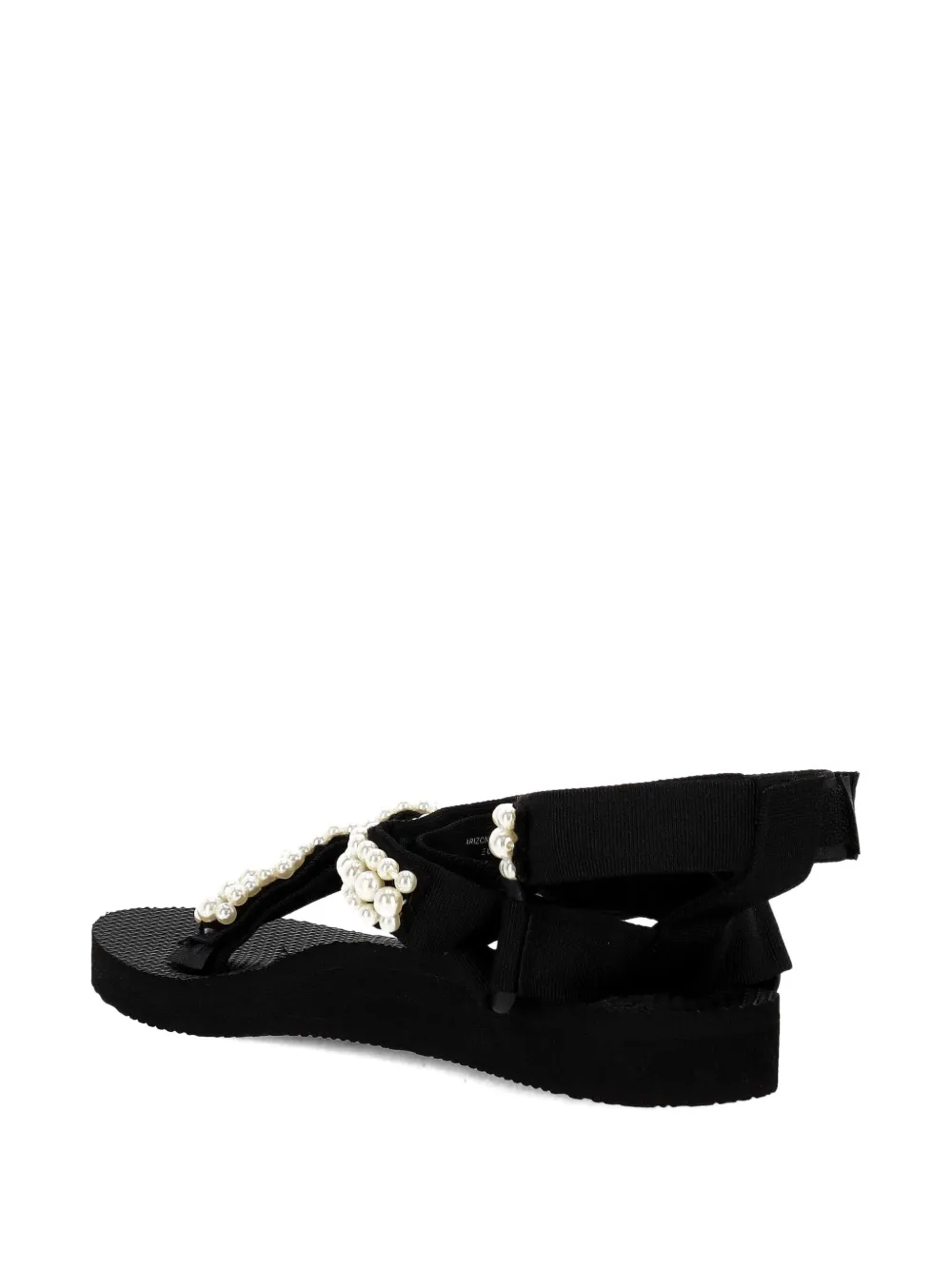 Arizona Love Sandalen verfraaid met parels Zwart