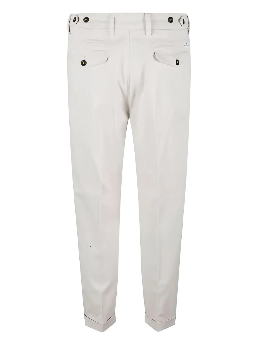 Manuel Ritz pleated-cuff trousers - Wit
