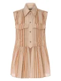 Alberta Ferretti striped shirt - Neutrals