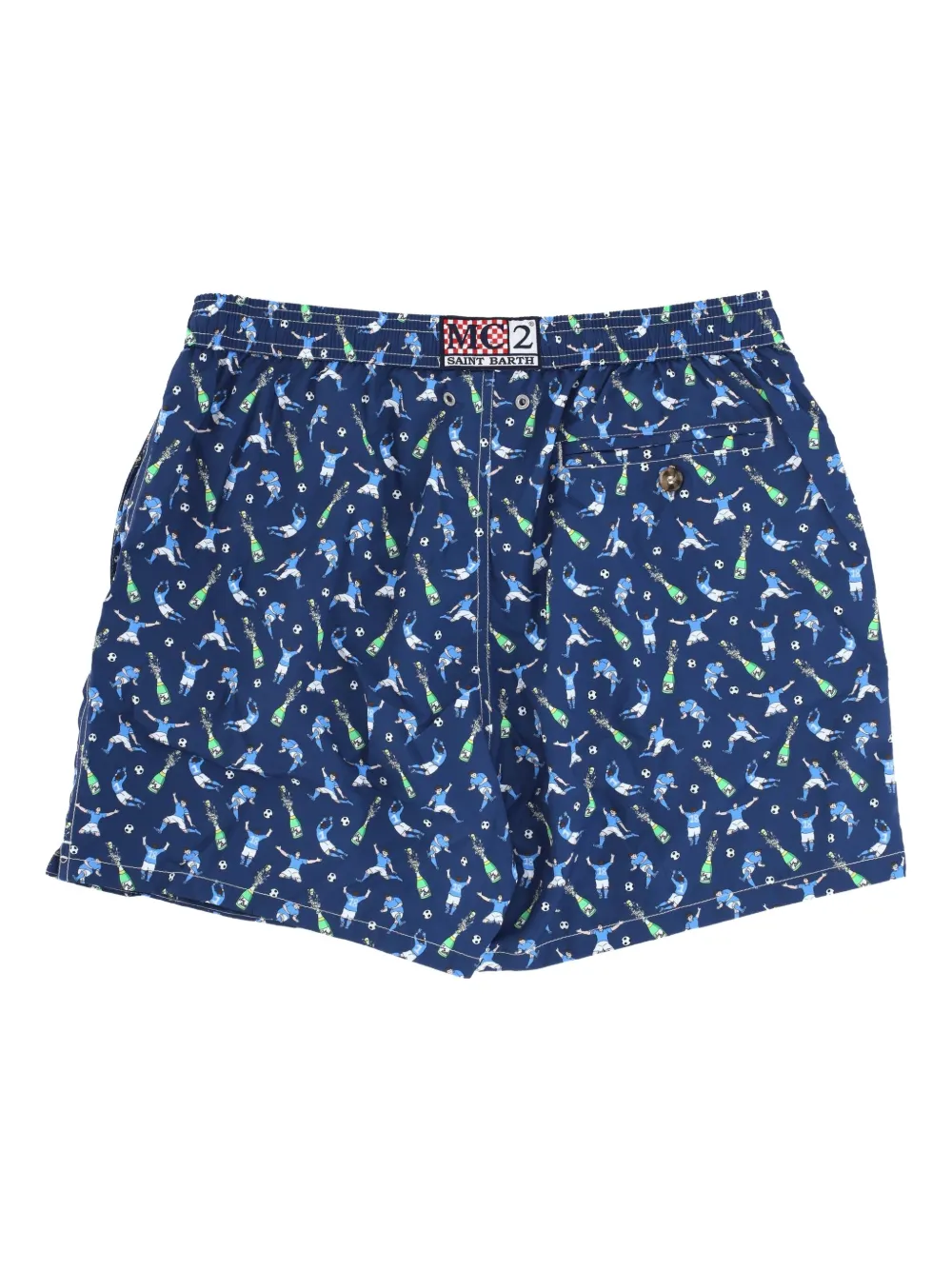 MC2 Saint Barth Zwembroek met grafische print Blauw