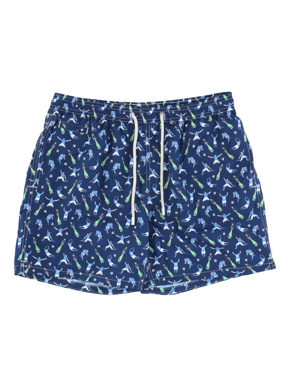 MC2 Saint Barth Zwembroek met grafische print Blauw