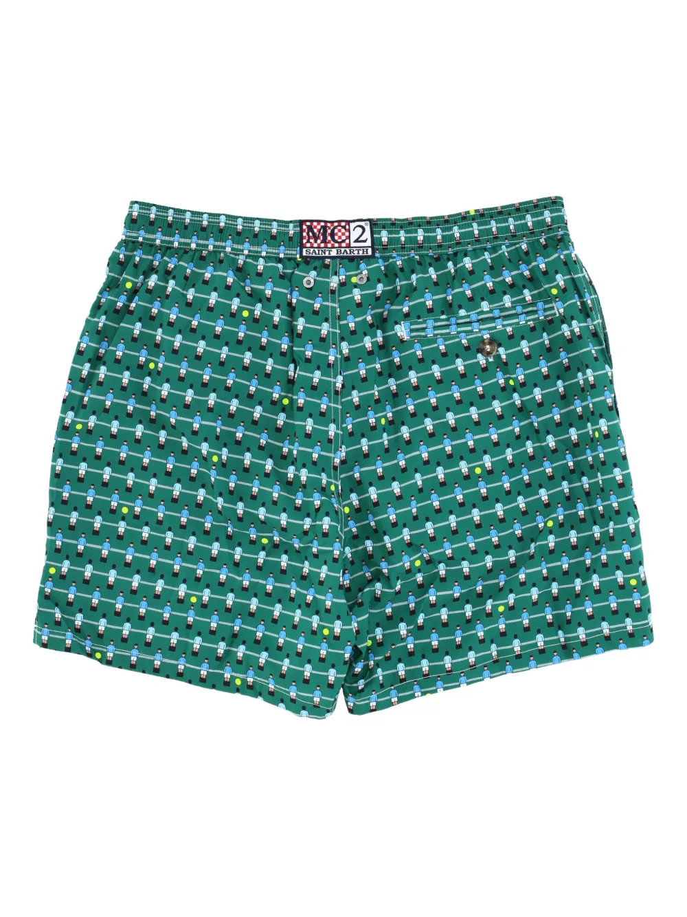 MC2 Saint Barth Zwembroek met grafische print Groen