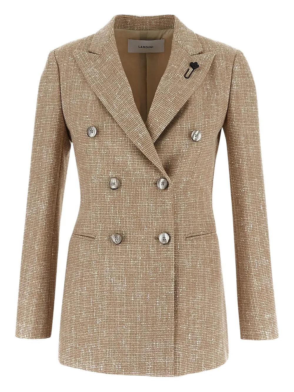Lardini Blazer met dubbele rij knopen Beige