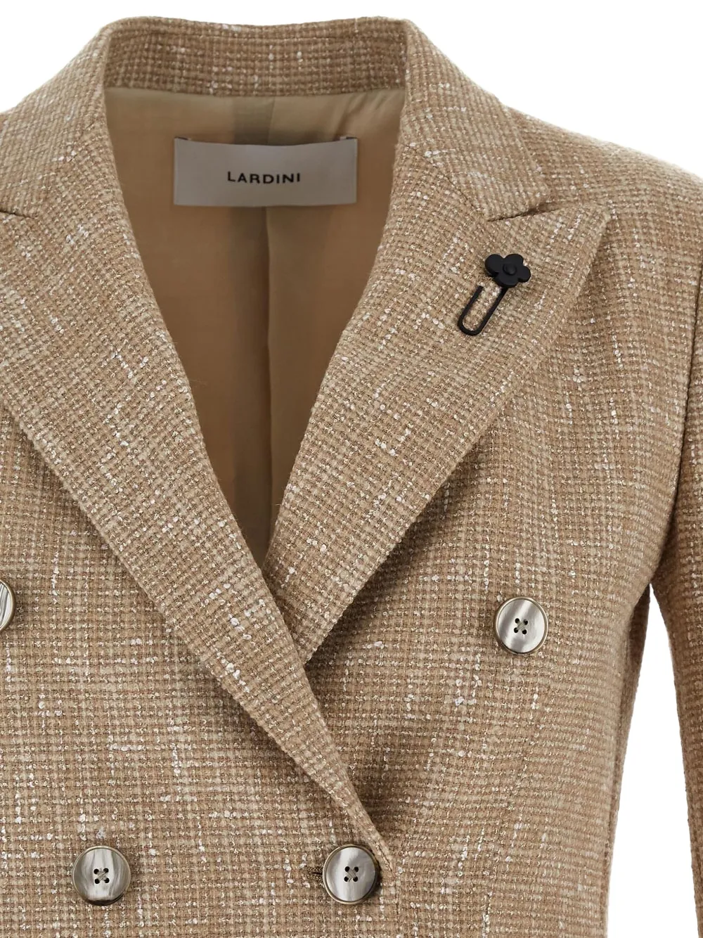 Lardini Blazer met dubbele rij knopen Beige