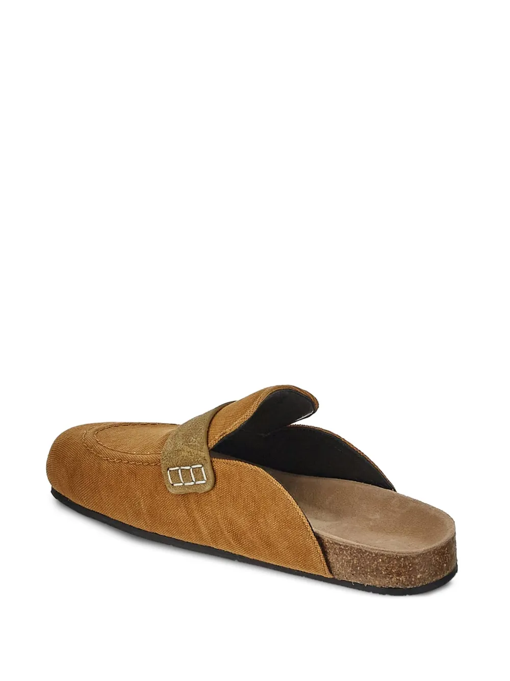 JW Anderson canvas flat mules Brown