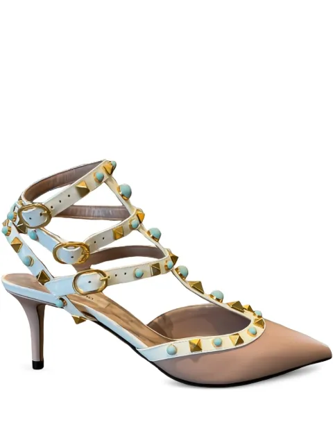 Valentino Garavani studded leather lace-up shoes
