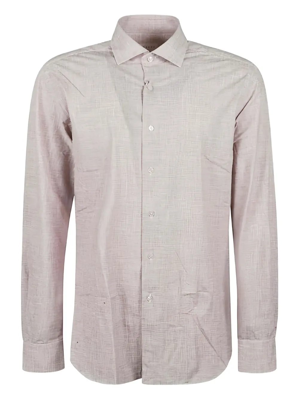 textured button-down shirt