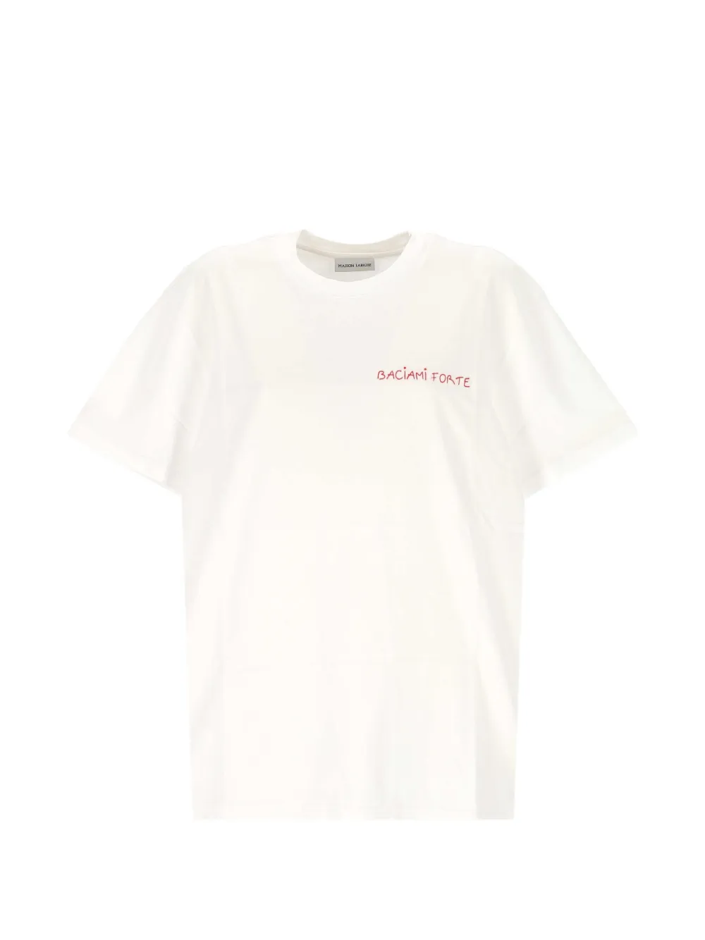 Maison Labiche Embroidered-logo T-shirt In White