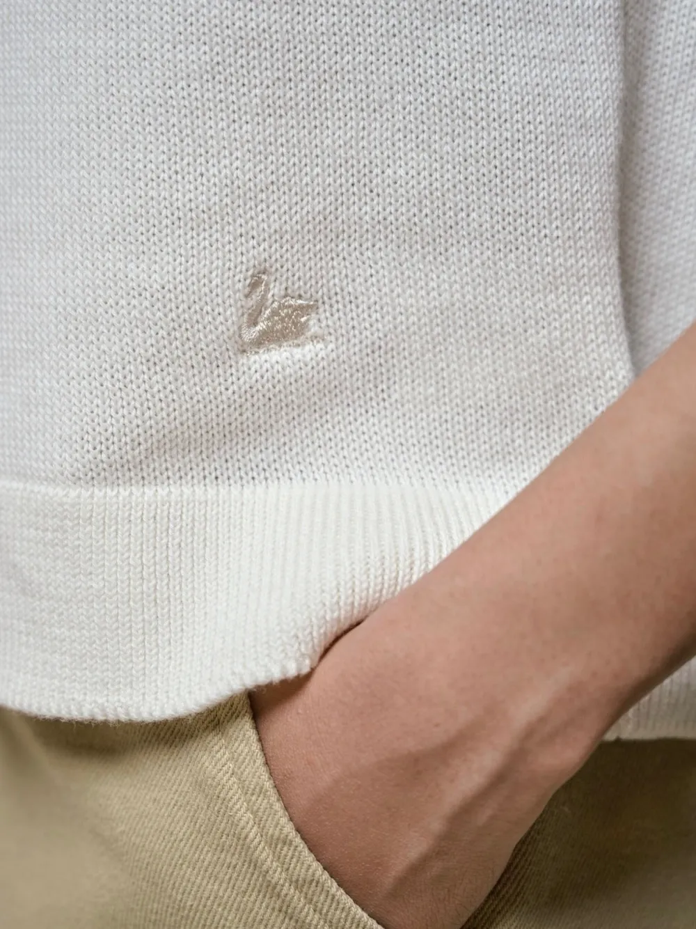 MERZ B SCHWANEN COTTON POLO TOP 