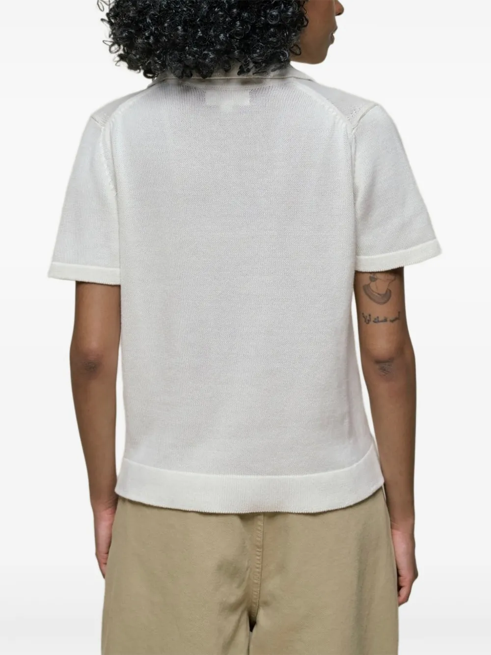 MERZ B SCHWANEN COTTON POLO TOP 