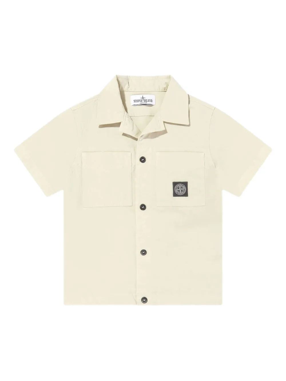 Stone Island Junior Katoenen shirt Beige