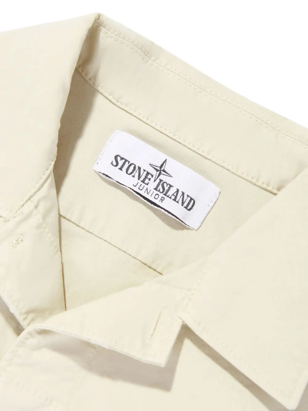 Stone Island Junior Katoenen shirt Beige