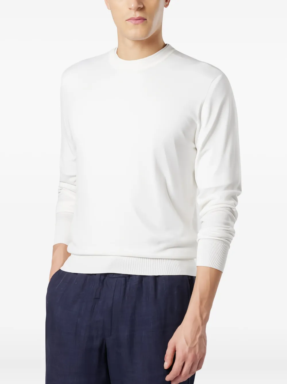 Sease Fijngebreid T-shirt - Wit
