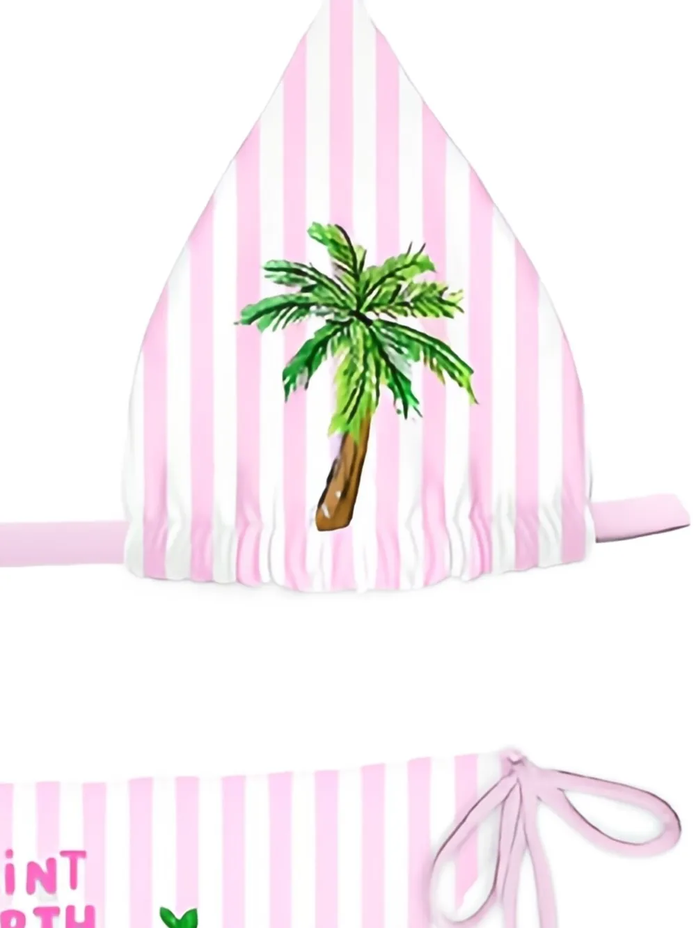MC2 Saint Barth Kids heart-palm printed swimsuit Roze