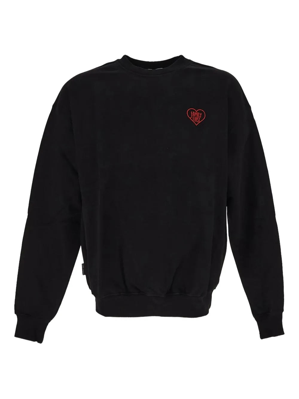 Family First Sweater met geborduurd logo Zwart