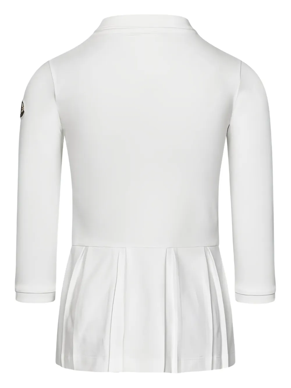 Moncler Enfant Geplooide polojurk Wit
