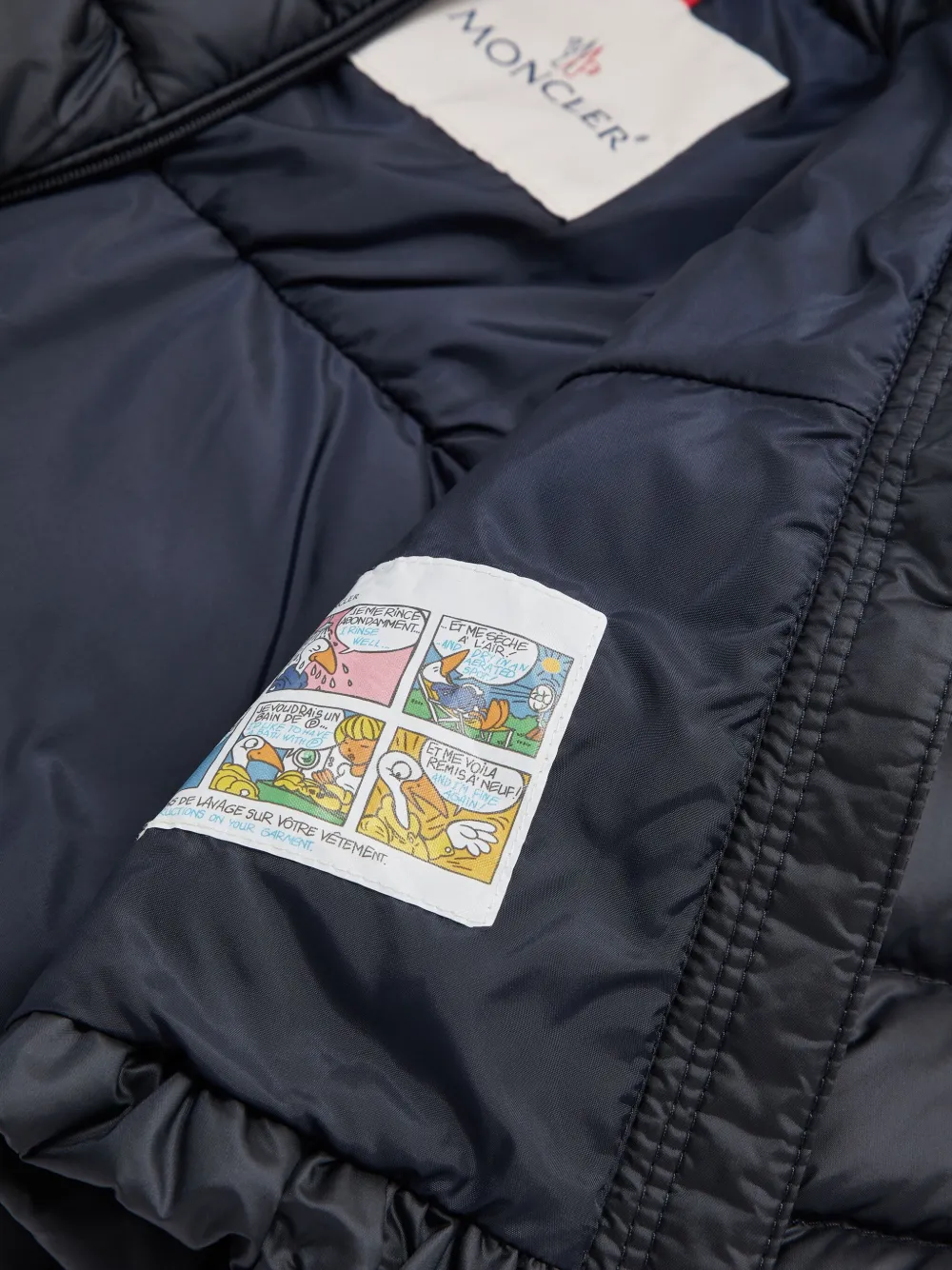 Moncler Enfant Donsjack met A-lijn Blauw