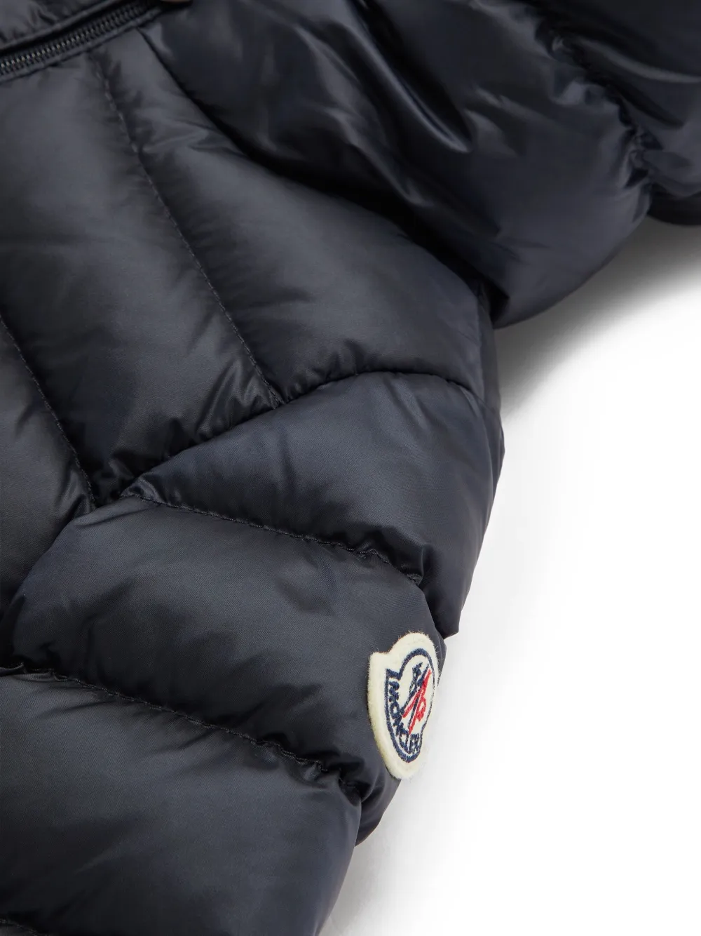 Moncler Enfant Donsjack met A-lijn Blauw