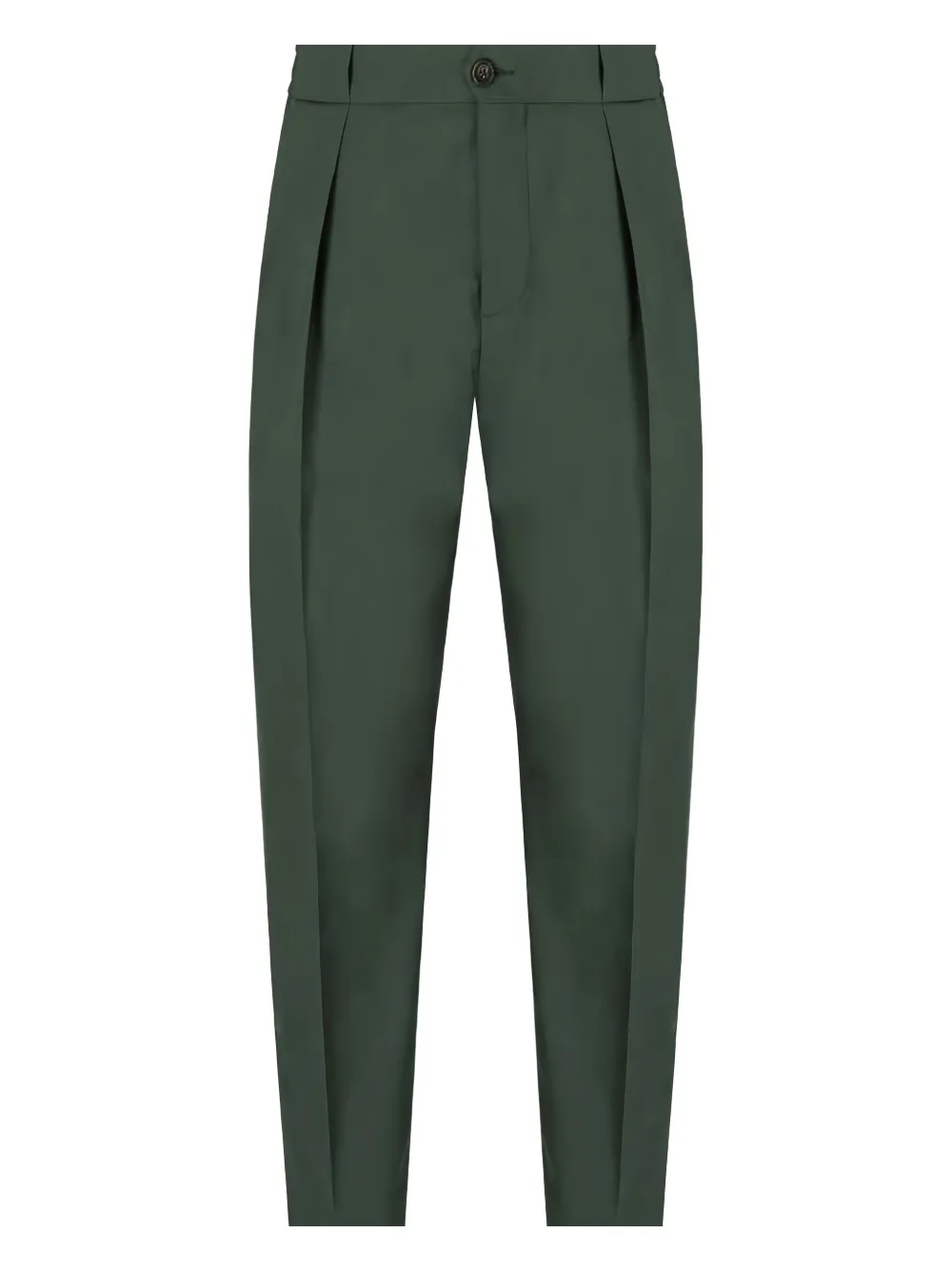 pleated-front trousers