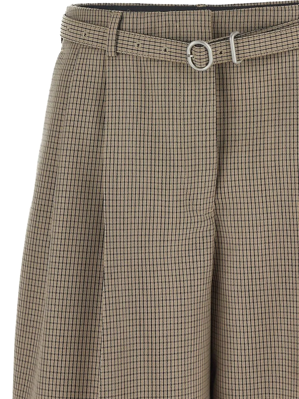 Jil Sander Broek van scheerwol Beige