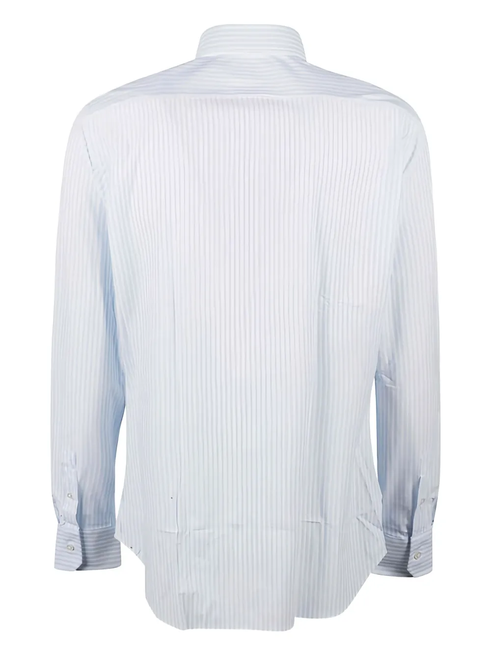 Xacus striped long-sleeved shirt - Wit