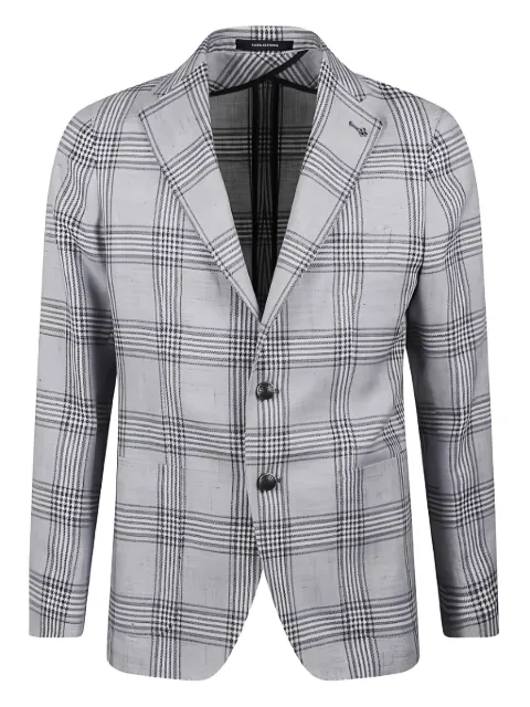 Tagliatore checked single-breasted blazer